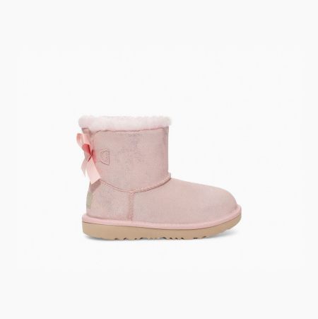 UGG Mini Bailey Bow II Shimmer - Boots Barn - Rosa (NO-R549)